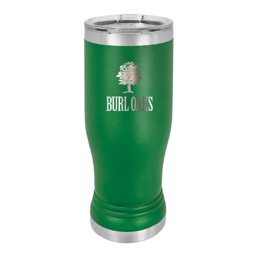 14 OZ. GREEN POLAR CAMEL STAINLESS PILSNER WITH LID